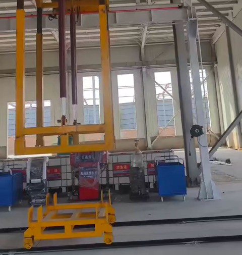 寧夏地區(qū)又一套報(bào)廢汽車拆解線安裝